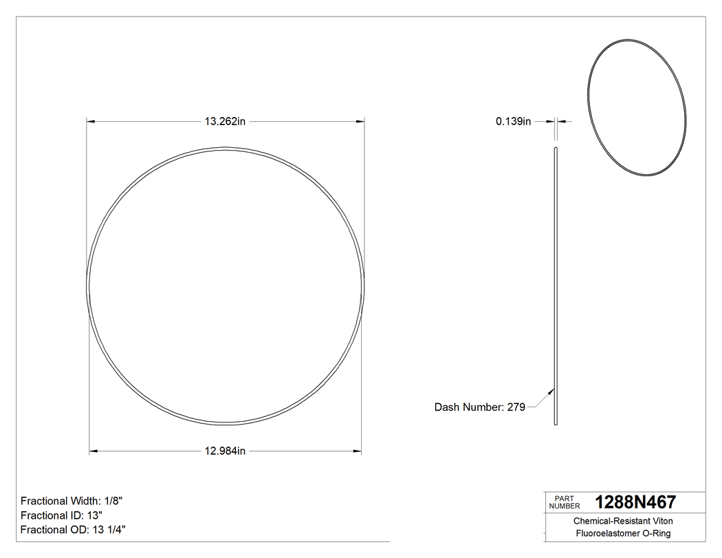 Technical drawing - 1288N467